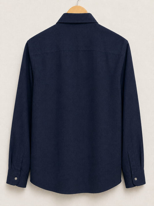 Men's Cotton Linen Casual Shirt Regular Fit Full Sleeve