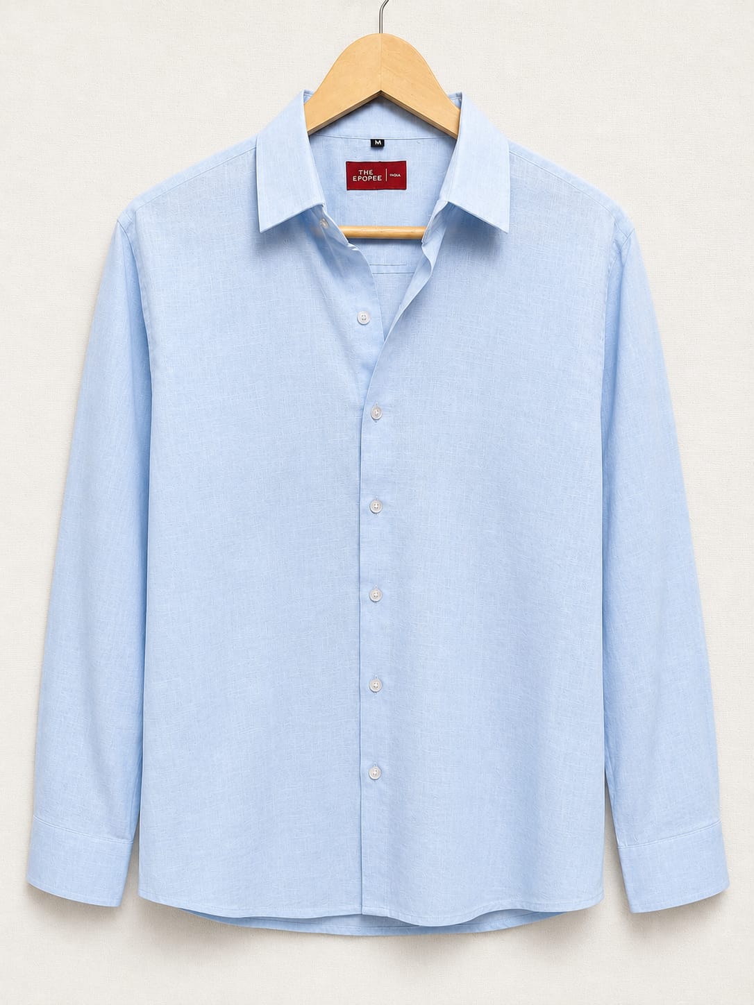 Men's Cotton Linen Casual Shirt Regular Fit Full Sleeve