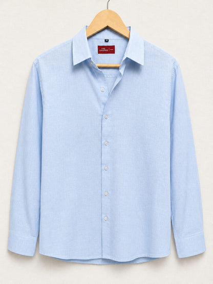 Men's Cotton Linen Casual Shirt Regular Fit Full Sleeve