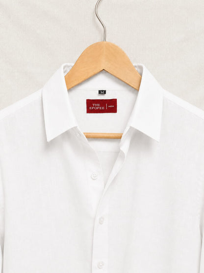 Men's Cotton Linen Casual Shirt Regular Fit Full Sleeve