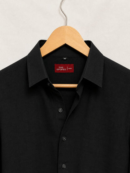 Men's Cotton Linen Casual Shirt Regular Fit Full Sleeve
