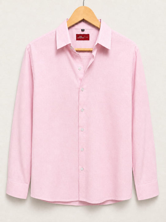 Men's Cotton Linen Casual Shirt Regular Fit Full Sleeve