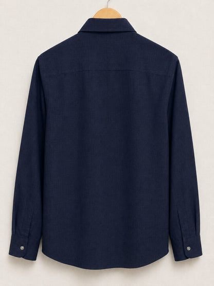 Men's Cotton Linen Casual Shirt Regular Fit Full Sleeve