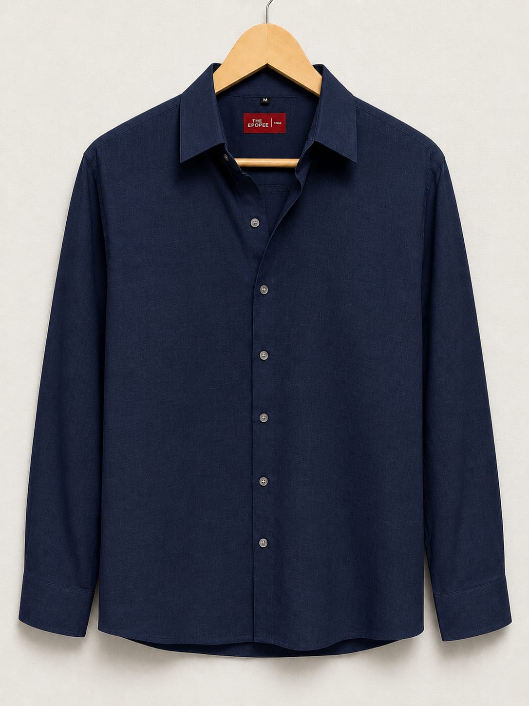 Men's Cotton Linen Casual Shirt Regular Fit Full Sleeve