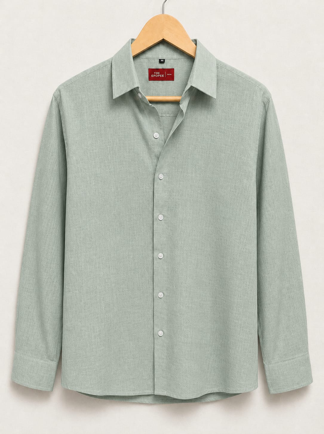 Men's Cotton Linen Casual Shirt Regular Fit Full Sleeve