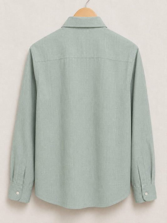 Men's Cotton Linen Casual Shirt Regular Fit Full Sleeve