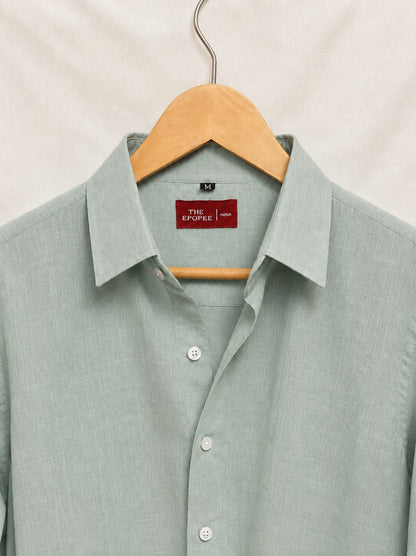 Men's Cotton Linen Casual Shirt Regular Fit Full Sleeve